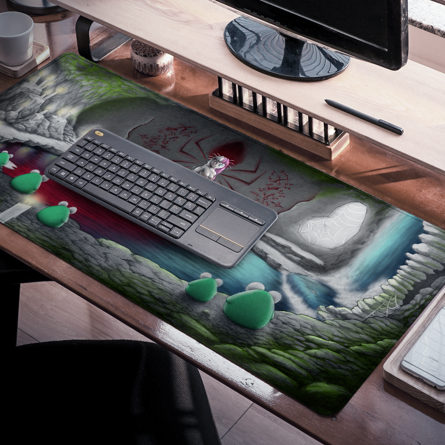 FroggyPhD | The Spiders Origin - Desk Mat