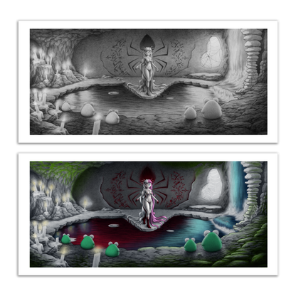 Froggy PhD | The Spiders Origin - Art Print
